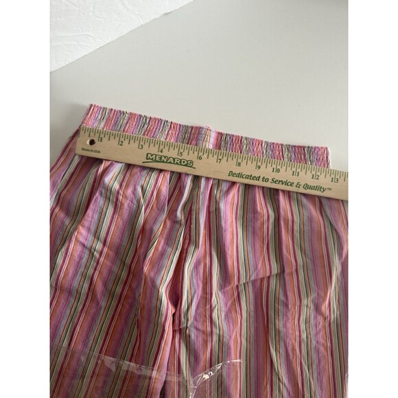 PINK x Victoria's Secret Pajama Pants S Blue Multicolor Stripe Bottoms PJ Sleep - Picture 7 of 7